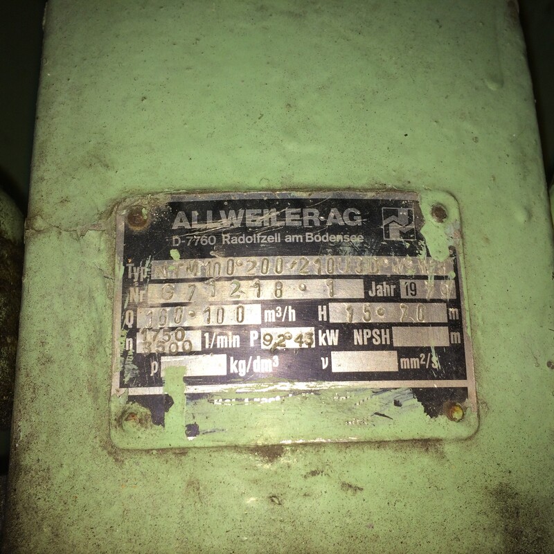 Allweiler NTM100 pump